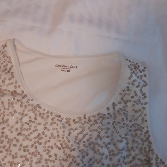 Ladies gold sequence top - Picture 2 of 4